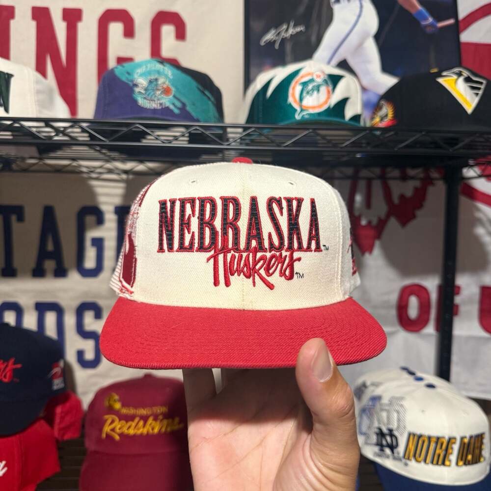 Vintage Sports Specialties Laser Nebraska Cornhuskers Snapback Hat - Picture 2 of 5